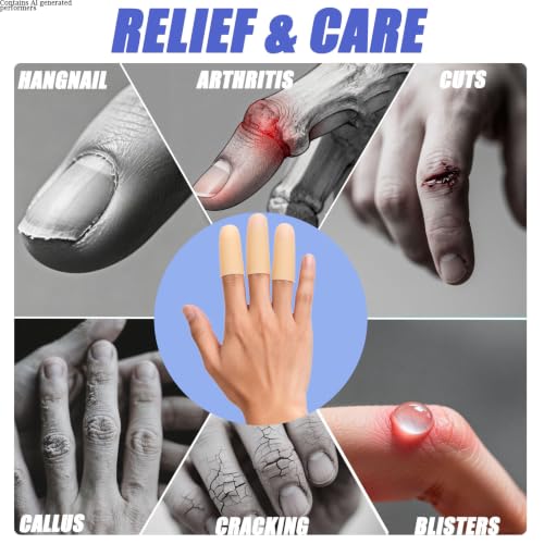 14pcs Silicone Finger Protectors - Ultra-Soft Cots in Nude