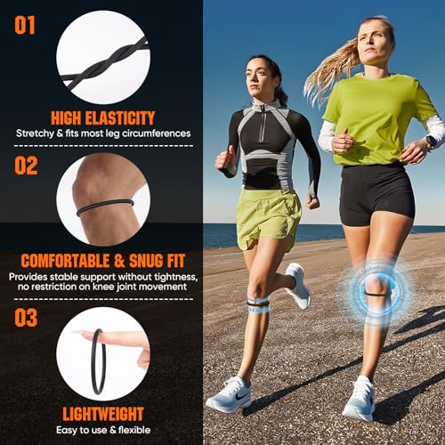Patellar Tendon Support Strap - 6PCS Knee Pain Relief Bands