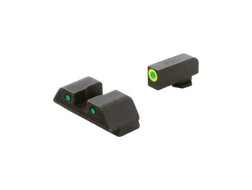 AMERIGLO Trooper Series - Three-Dot Green Tritium Design Glock Set Front Outline LumiGreen Gen 5 9mm/.40