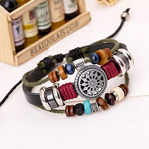 Bohemian Multilayer Beaded Bracelet - Hand Woven Stackable Jewelry
