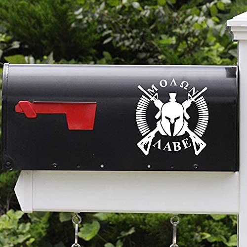 Molon Labe Vinyl Decal - Waterproof Spartan Warrior Sticker for Car or Laptop