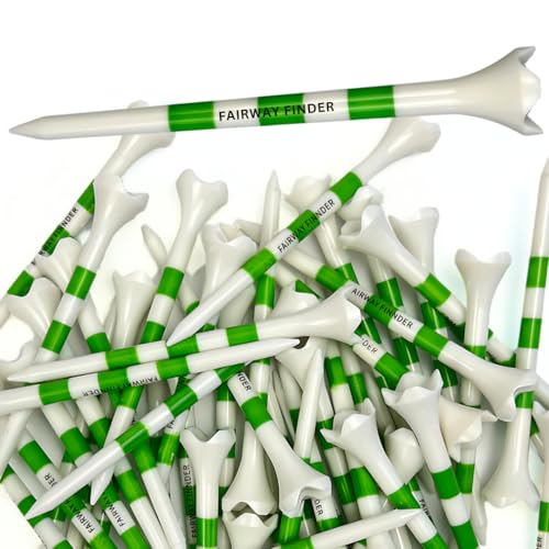 3 1/4 Inch Plastic Golf Tees - Unbreakable, Durable, 50 Pack