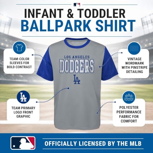 Los Angeles Dodgers Infant Toddler 2-Piece T-Shirt & Shorts Set - 18 Months - Blue