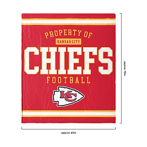 Kansas City Chiefs Sherpa Fleece Blanket - 60" x 70"