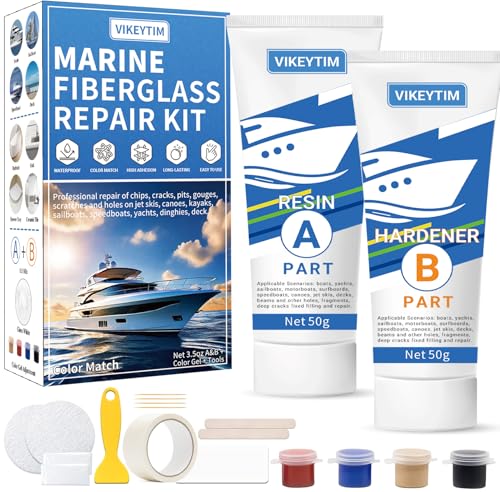 Fiberglass Repair Kit for Boats - 3.5oz Gel Coat Filler