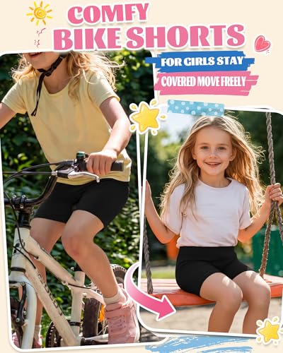 Girls Bike Shorts - 3 Pack, 11-12 Years, Black