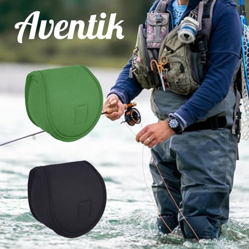 Neoprene Fly Fishing Reel Case Pouch - 3/4 Size, Black