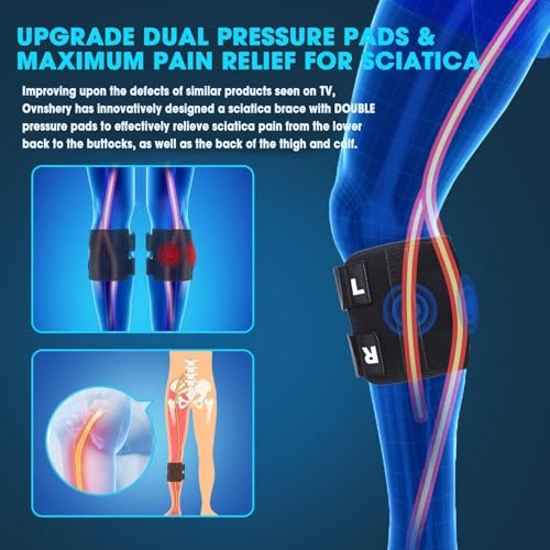 Sciatica Pain Relief Brace - Upgraded Large Size with Pressure Pads