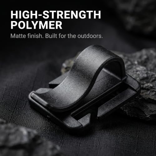 4-Pack Black Hydration Tube Clips for Outdoor Gear