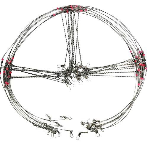 Fishing Wire Leaders for Bottom Rigs: 10pcs 1/2/3 Arm Saltwater
