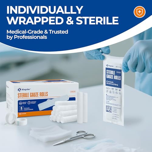 Sterile Gauze Rolls 6" x 4.1 Yards - Pack of 6