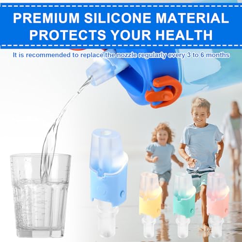 4-Pack Bite Valve Replacement Mouthpieces for Water Bottles