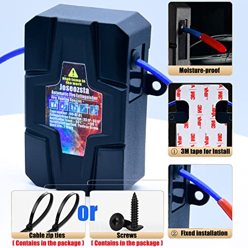 Automatic Fire Extinguisher-Car Fire Extinguisher-Easy to install-Extinguishes A/B/C/E/F types of fires-Small Fire Suppressor for SUV,VAN,TRUCK,RV (1 Pack)