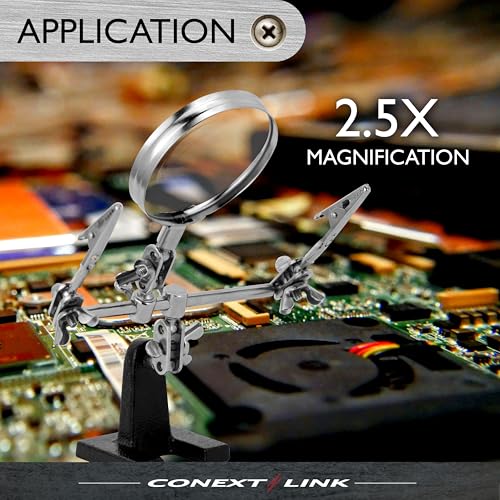 Helping Hand Magnifier Magnifying Glass Jewelry Clamp Holder Soldering Stand