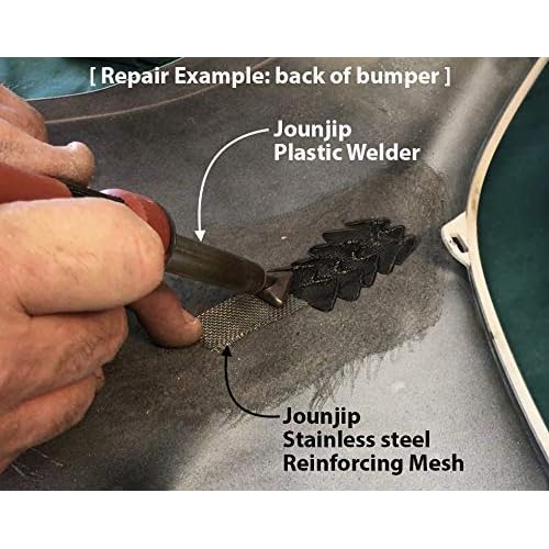 JOUNJIP Standard Plastic Welding Kit- UL Certified Welder 80W- Professional Grade Plastic Repair Kit for Automotive Car Bumper, Kayak, Tank Repair