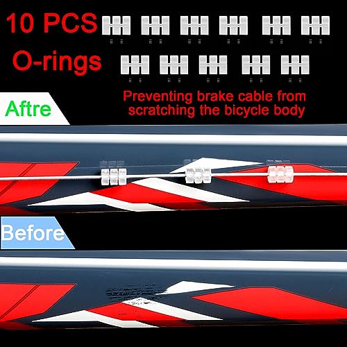 10PCS Bicycle Brake & Shift Cable Set for Road Bikes
