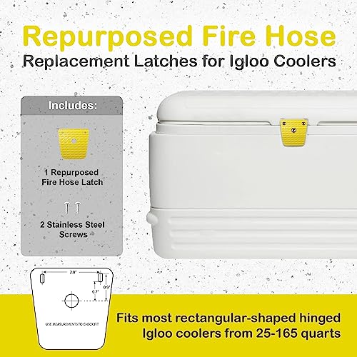 Igloo Cooler Replacement Latch - Single Fire Hose Material, Made in USA