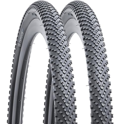 YunSCM 700C Road Bike Tires 2-Pack 700x35C Anti-Puncture Cycling Tires