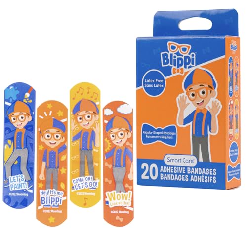 Adhesive Bandages for Kids - 20 Count Latex-Free First Aid Strips