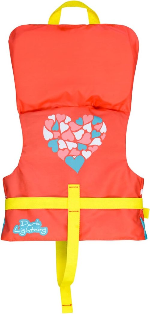 Dark Lightning Infant Life Jacket - USCG Approved Swim Vest for Babies 0-30 lbs | Ideal for Pool & Beach Fun