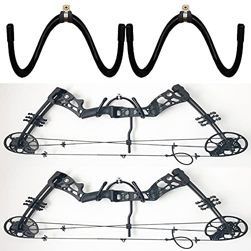 Wall Storage Rack for Bows - 2 Pack Adjustable Bow Hanger