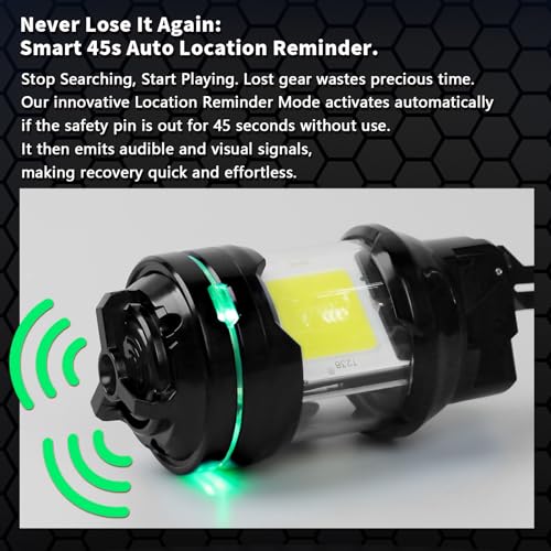 Tactical Airsoft Grenade with LED Light - Compact & Portable