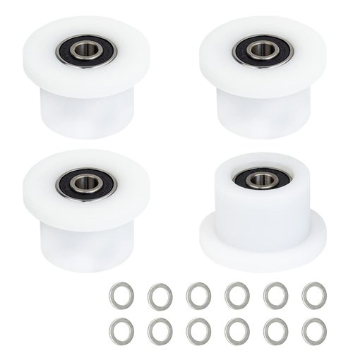 Total Gym Wheels/Rollers Replacement for Models 1000 1100, 1400, 1500, 1600, 1700, 1800, 1900, Achiever, Force, Gold, Max, Platinum, Platinum Plus, Pro, Supra, Supreme, Ultima, Ultra, XLI (4Pack)