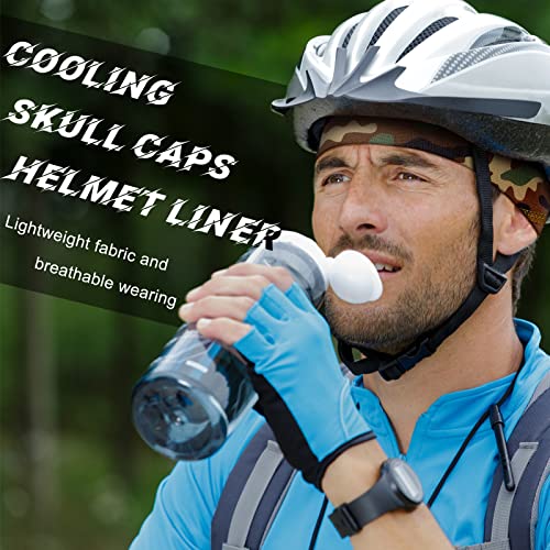 Tarpop 10 Men Skull Caps Helmet Liner - Camouflage