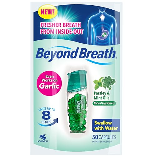 Breath Freshening Capsules with Parsley and Mint Oil - 50 Count, 1 Pack