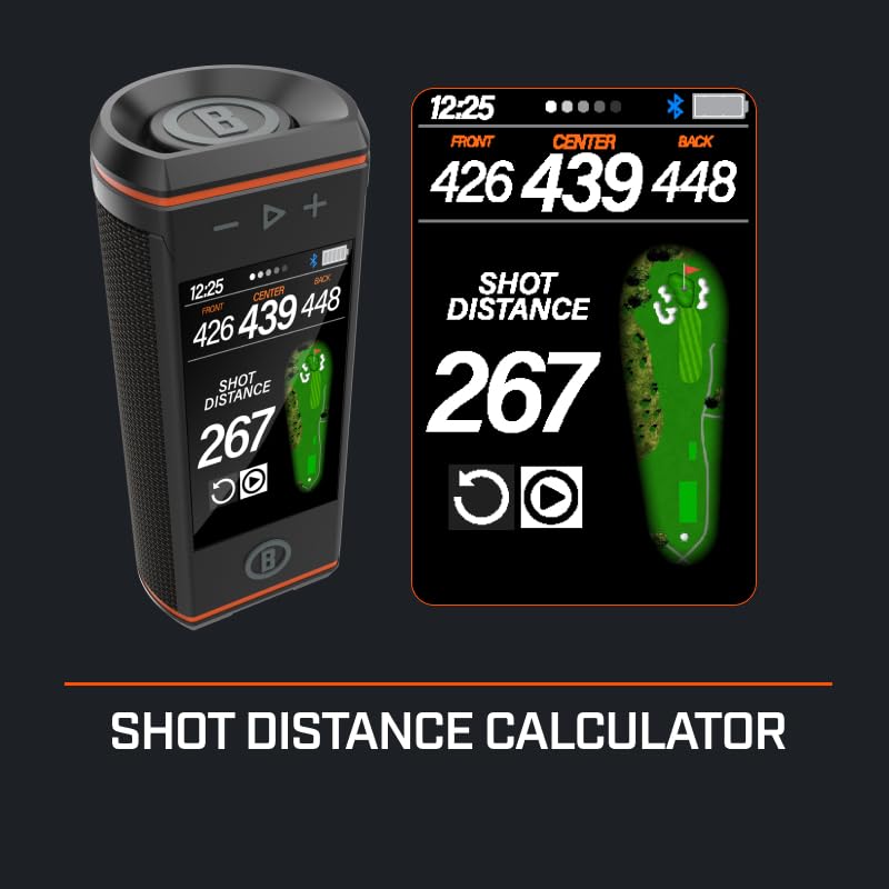 Wingman HD GPS Golf Speaker - 3.5" Touchscreen, 360° Audio, Magnetic Cart Mount