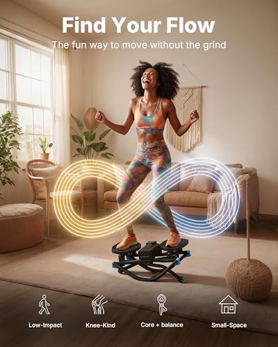 3D Motion Stair Stepper with Resistance Bands for Full Body Workout