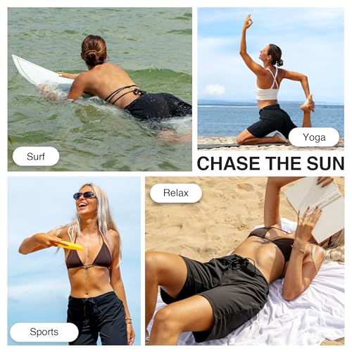 Kanu Surf Women's Marina Solid Stretch Boardshort - Black, 4