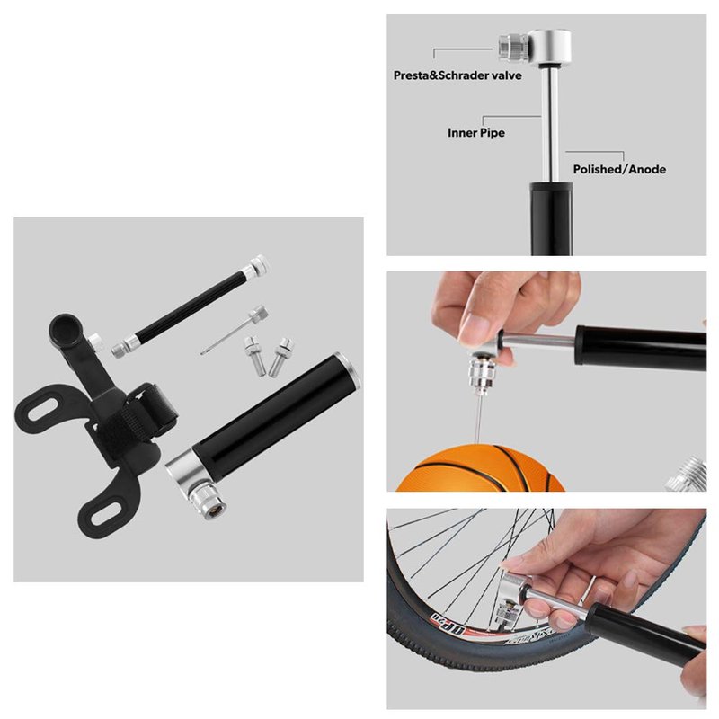 UILB Multi-Function Bike Bicycle Cycling Mechanic Repair Tool Kits with 16-in-1, Bicycle Saddle Bag, Mini Bike Pump 120 PSI & Glue-Less Puncture Kit, Mechanic Portable Tools Bag with All in one