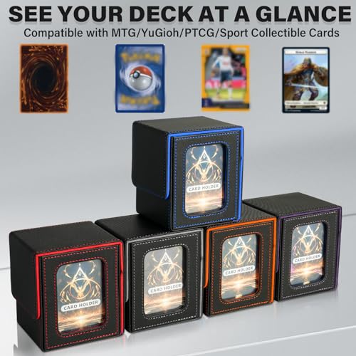 Card Deck Box for MTG Commander | Holds 100 Double-Sleeved Cards