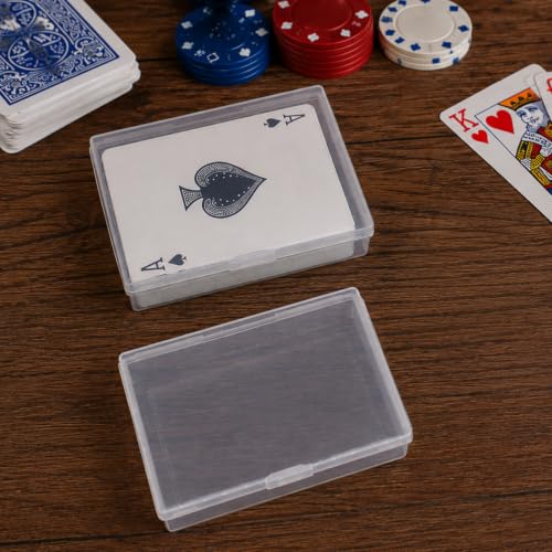 Plastic Playing Card Case Set - 3Pcs Poker Size Organizer
