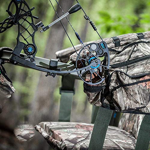 Universal Bow Holder for Treestands - Metal with Rubber Coating, Fits Most Hunting Stands