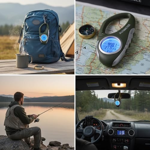 Digital Altimeter Barometer Thermometer - Portable Outdoor Gear