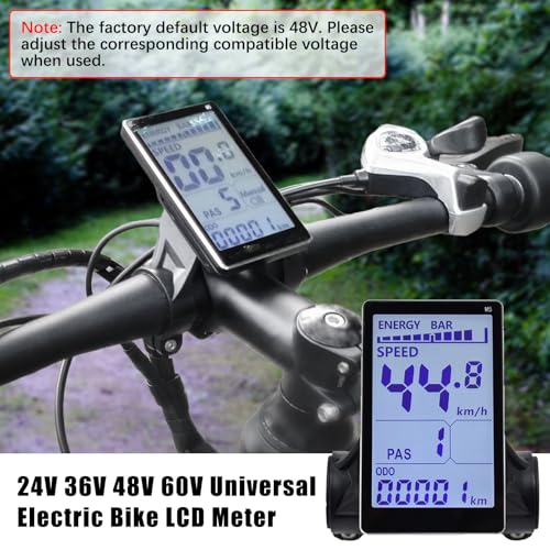 E-Bike LCD Display Meter Panel - 5 Pin Control Screen