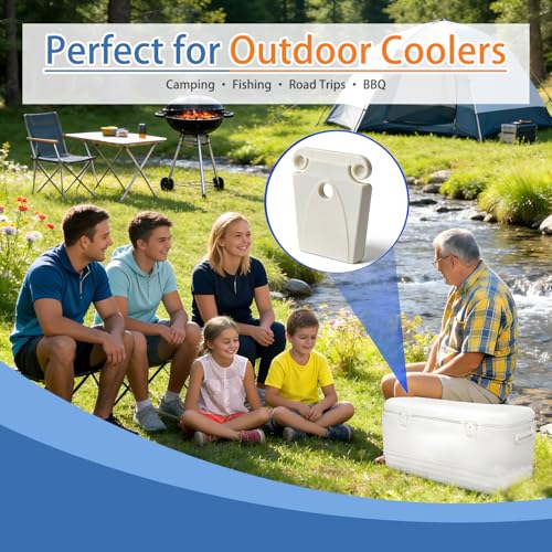 Cooler Latch Replacement for Igloo 50-165 Qt Coolers - White, 2 Pack