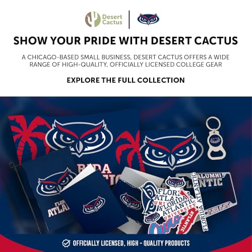 Florida Atlantic University 20-Count 9-Inch Paper Plates - Officially Licensed Tableware for Game Day and Celebrations