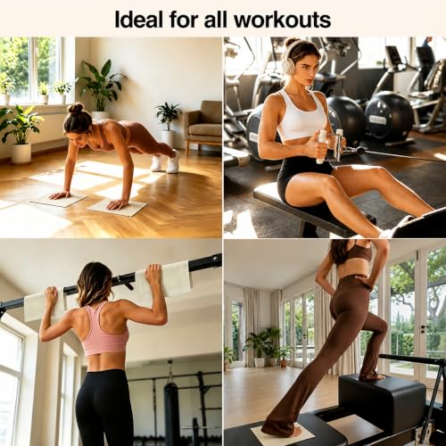 Pilates Non-Slip Workout Pads - Foldable Grips Gloves (2 Pack)