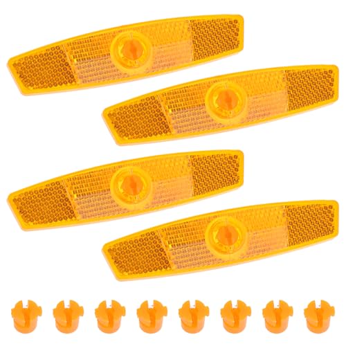 4-Pack Bicycle Wheel Spoke Reflectors - Safety Night Cycling Accessories