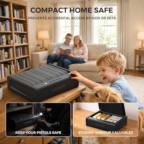 Biometric Gun Safe with Fingerprint Digital PIN - Large
