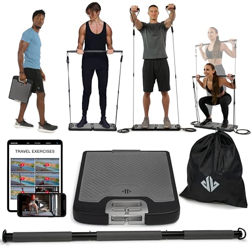 EVO Gym Portable Home Gym - Elite 10 Bands (320LBS) Resistance Training