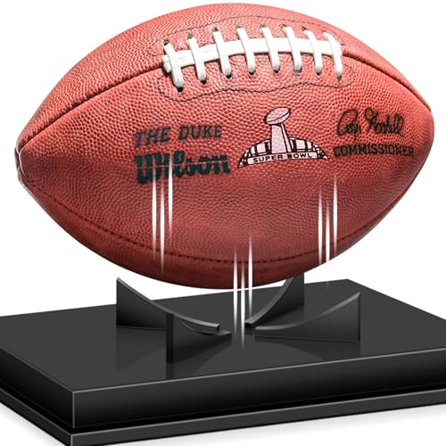 Acrylic Football Display Case with Removable Stand - No Assembly Required