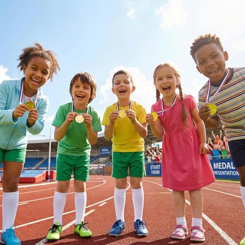 30-Pack Gold Medals for Kids - Plastic Winner Awards