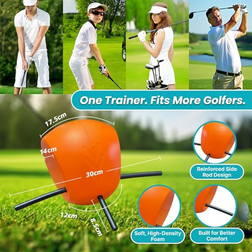 Golf Swing Trainer Connector for Posture & Arm Alignment - All Skill Levels