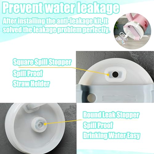Personalized Water Bottle Accessory Set - Shiny White