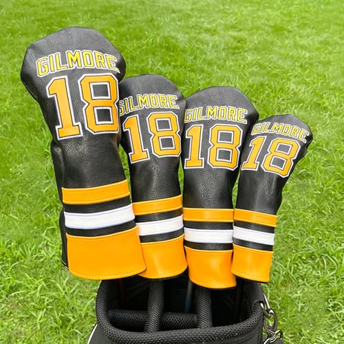Golf Headcovers Club Sports Style Number 18 Premium Leather Driver