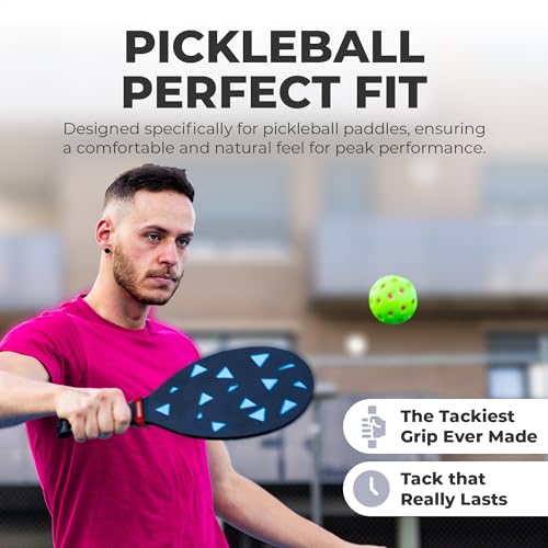 Pickleball Mega Tac Overgrip - Extreme Tacky Grip - White